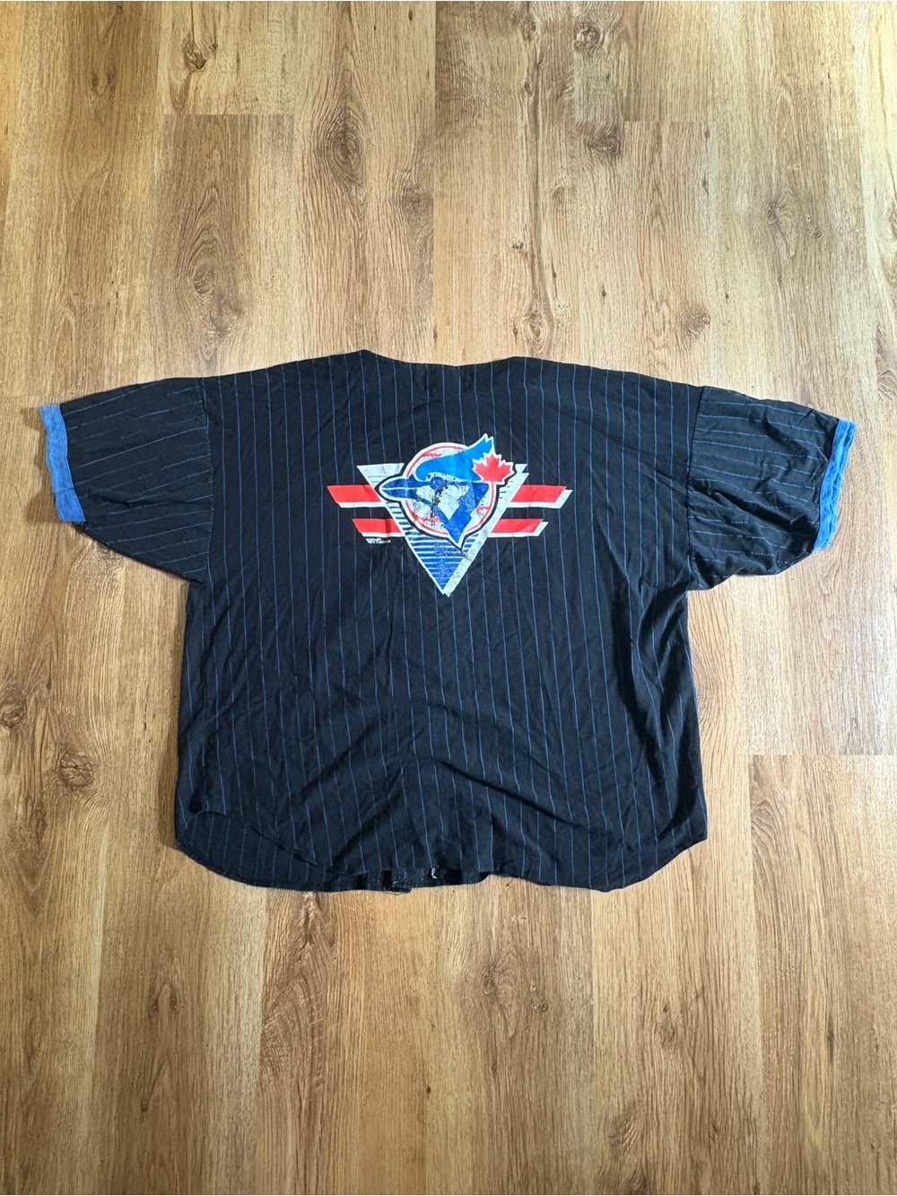 Vintage Black Pinstripe Toronto Blue Jays